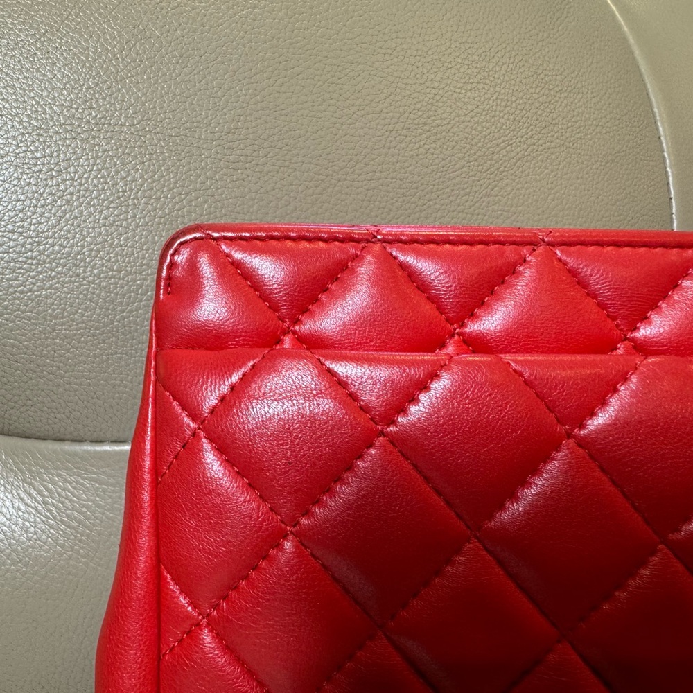 Chanel quilted lambksin turn lock clutch bag - Picture 4 of 14